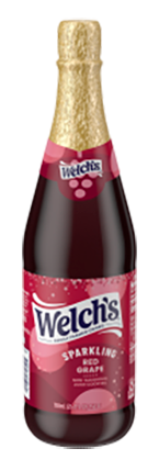 Botella de Welch's Sparkling sabor Uva Roja.
