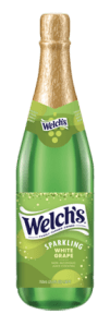 Botella de Welch's Sparkling sabor Uva Blanca.